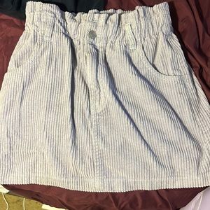 Lavender Corduroy Pacsun Paperbag Mini Skirt
